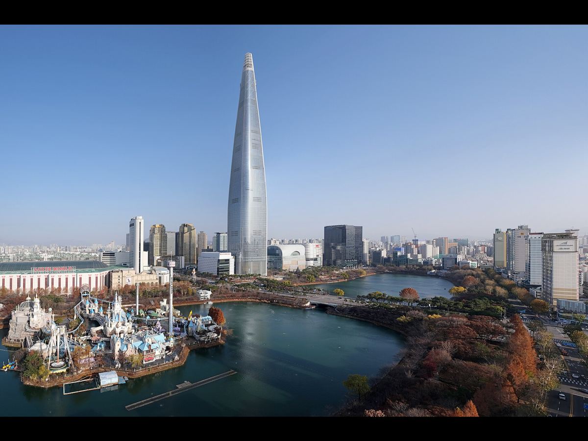 서울 잠실 롯데월드타워 주변 전경